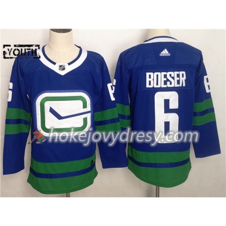 Dětské Hokejový Dres Vancouver Canucks Brock Boeser 6 Alternate Adidas 2019-2020 Modrý Authentic